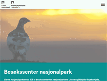 Tablet Screenshot of nasjonalparken.no